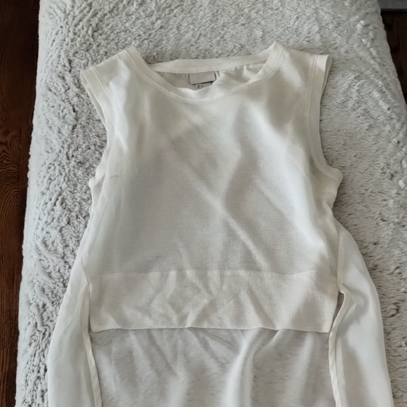 Zara Sleeveless Cream Top - Picture 8 of 15